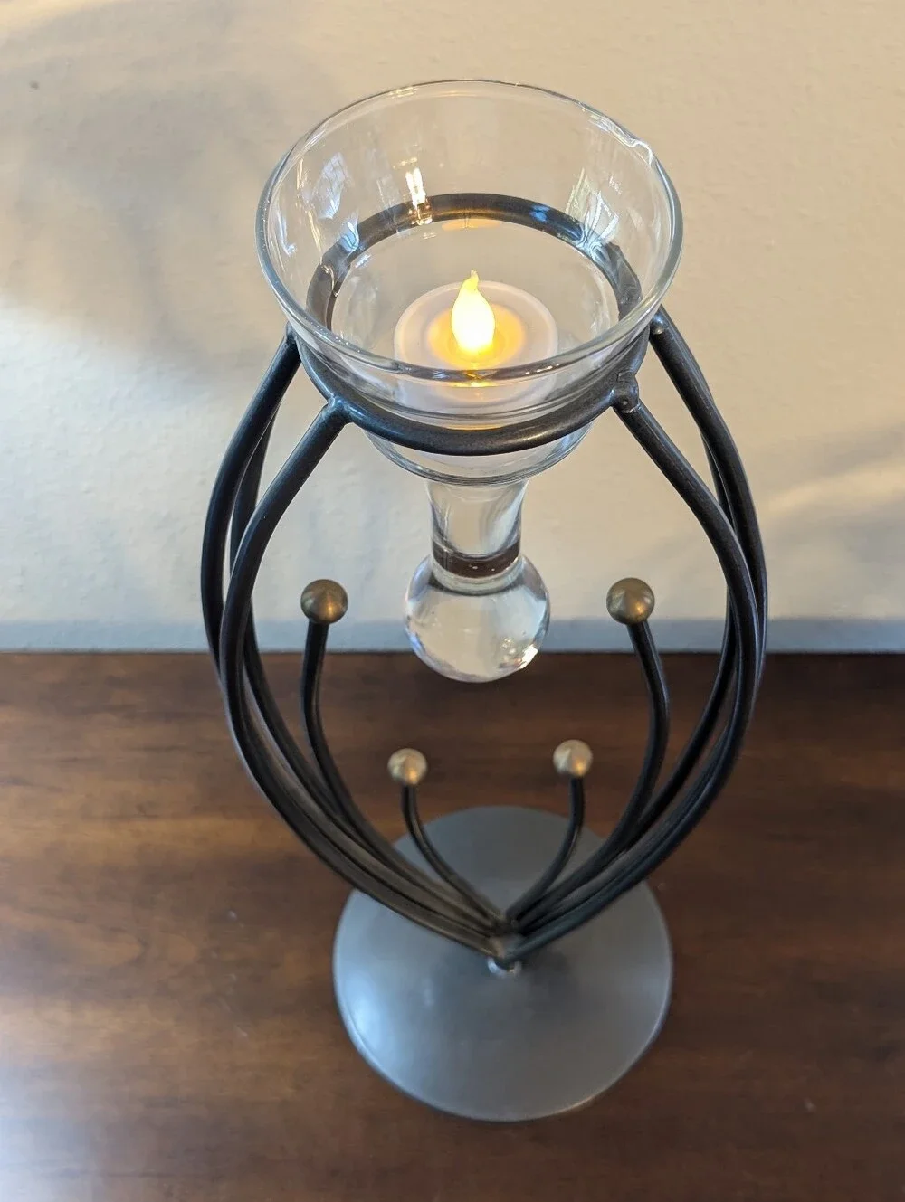 Mid-century Modern (MCM) Art Deco Style-German Candle Holder.